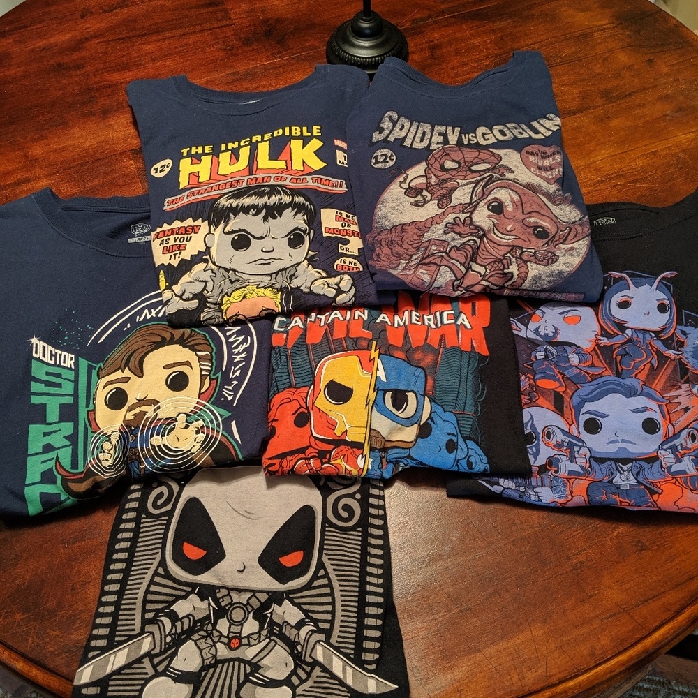 Marvel 6 Shirt bundle